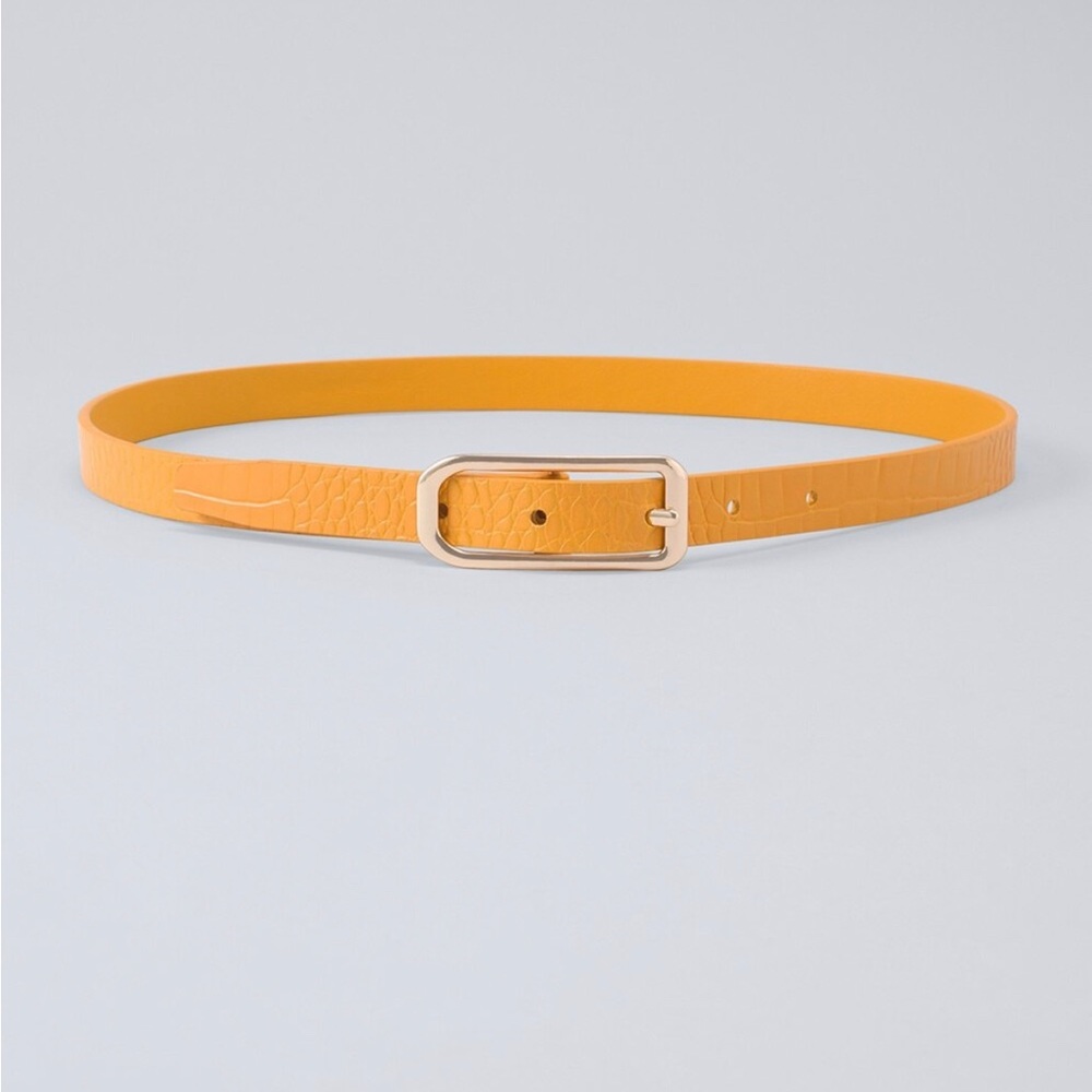 NWOT White House Black Market Reversible Croc Embossed Belt